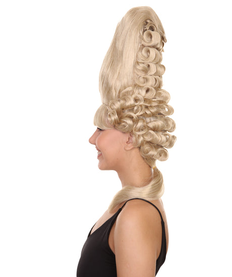 Colonial Lady Large Beehive Wig | Blonde Historical Wigs | HPO