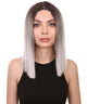 Sloan Adult Women's 12" Inch Medium Length Straight 4x4 Lace Front Natural Grey Ombre Hairline Icon Beauty Wig, 100% Heat Resistant Fibers, Perfect for your Everyday Wear and Styling to your Expectations! -   Wig,  | NU