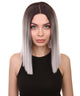 Sloan Adult Women's 12" Inch Medium Length Straight 4x4 Lace Front Natural Grey Ombre Hairline Icon Beauty Wig, 100% Heat Resistant Fibers, Perfect for your Everyday Wear and Styling to your Expectations! -   Wig,  | NU