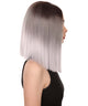 Sloan Adult Women's 12" Inch Medium Length Straight 4x4 Lace Front Natural Grey Ombre Hairline Icon Beauty Wig, 100% Heat Resistant Fibers, Perfect for your Everyday Wear and Styling to your Expectations! -   Wig,  | NU