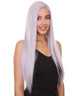 Adult Women's 29" Inch Long Length Straight 360 Lace Front Natural Platinum Silver Hairline Beauty Wig, 100% Heat Resistant Fibers, Perfect for your Everyday Wear and Styling to your Expectations! -   ,  | NU