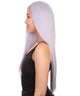 Adult Women's 29" Inch Long Length Straight 360 Lace Front Natural Platinum Silver Hairline Beauty Wig, 100% Heat Resistant Fibers, Perfect for your Everyday Wear and Styling to your Expectations! -   ,  | NU