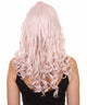 Women's 19" Wavy Soft Pink Lace Wig with Bangs - Women's Lace Wig with Bow | Nunique