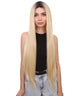 Romee Women's Long Length Lace Front Straight Hair With Dark Roots - Adult Fashion Wigs | Nunique