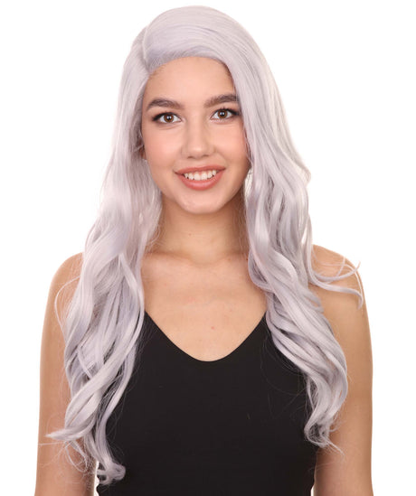 Casper Adult Women's 26" Long Length Wavy C-Part Icon Beauty Wig,  Lace Front Heat Resistant Fibers, Perfect for your Everyday Wear and Styling to your Expectations! -   Synthetic,  | NU