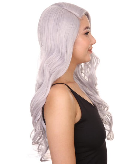 Casper Adult Women's 26" Long Length Wavy C-Part Icon Beauty Wig,  Lace Front Heat Resistant Fibers, Perfect for your Everyday Wear and Styling to your Expectations! -   Synthetic,  | NU