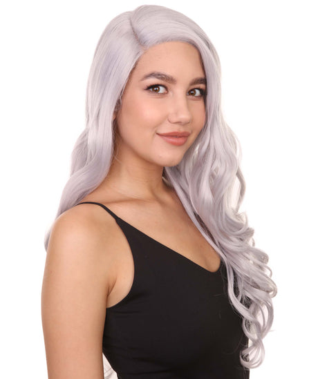 Casper Adult Women's 26" Long Length Wavy C-Part Icon Beauty Wig,  Lace Front Heat Resistant Fibers, Perfect for your Everyday Wear and Styling to your Expectations! -   Synthetic,  | NU