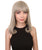 Adult Women's 12" Inch Medium Length Straight Side/Back Lace Natural Blonde Bangs Hairline Beauty Wig, 100% Heat Resistant Fibers, Perfect for your Everyday Wear and Styling to your Expectations! -   Wig,  | NU