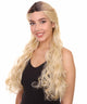 Hayden Women's Long Length Lace Front Wavy Half updo - Adult Fashion Wigs | Nunique