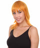 Nunique Adult Women's 17" Inch Long Length Halloween Cosplay Orange Pop Singer Mullet Wig, Synthetic Soft Fiber Hair, Perfect for your next Festival and Group Anime Party! -   Wig,  | NU