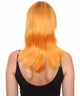 Nunique Adult Women's 17" Inch Long Length Halloween Cosplay Orange Pop Singer Mullet Wig, Synthetic Soft Fiber Hair, Perfect for your next Festival and Group Anime Party! -   Wig,  | NU