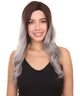 Sadie Adult Women's 22" Inch Long Length Wavy 1/4x13 Lace Natural Brown Grey Hairline Icon Beauty Wig, 100% Heat Resistant Fibers, Perfect for your Everyday Wear and Styling to your Expectations! -   Wig,  | NU