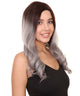 Sadie Adult Women's 22" Inch Long Length Wavy 1/4x13 Lace Natural Brown Grey Hairline Icon Beauty Wig, 100% Heat Resistant Fibers, Perfect for your Everyday Wear and Styling to your Expectations! -   Wig,  | NU