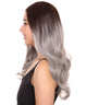 Sadie Adult Women's 22" Inch Long Length Wavy 1/4x13 Lace Natural Brown Grey Hairline Icon Beauty Wig, 100% Heat Resistant Fibers, Perfect for your Everyday Wear and Styling to your Expectations! -   Wig,  | NU
