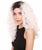 Cassie Women's Shoulder Length Lace Front Curly With Dark Roots - Adults Fashion Wig | Nunique