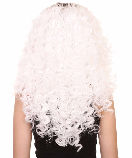 Cassie Women's Shoulder Length Lace Front Curly With Dark Roots - Adults Fashion Wig | Nunique