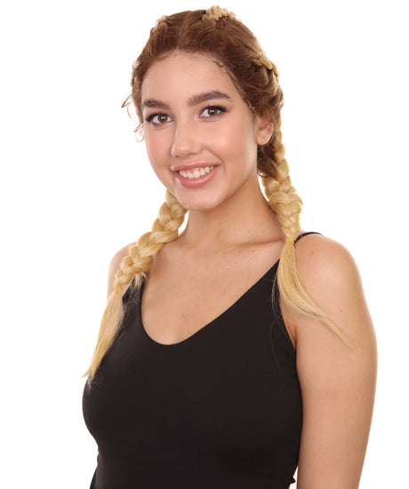 Lola - Women's Mid Length Lace Front French Braids - Adult Fashion Wigs | Nunique
