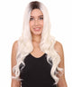 Scarlett Women's Long Length Lace  Front Wavy Dark Roots - Adult Fashion Wigs | Nunique