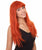 Freya Adult Women's 20" Inch Long Length Straight 1/4x13 Lace Natural Deep Red Hairline Beauty Wig with Bangs, 100% Heat Resistant Fibers, Perfect for your Everyday Wear and Styling to your Expectations! -   Wig,  | NU