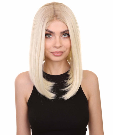 Cindy Women's Sholder Length Lace Front Bob With Dark Roots - Adults Fashion Wigs | Nunique