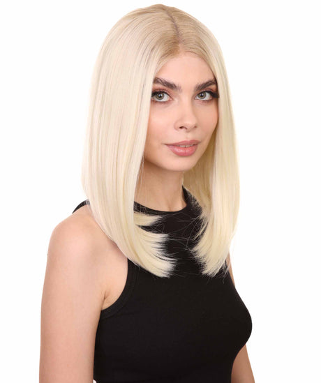 Cindy Women's Sholder Length Lace Front Bob With Dark Roots - Adults Fashion Wigs | Nunique