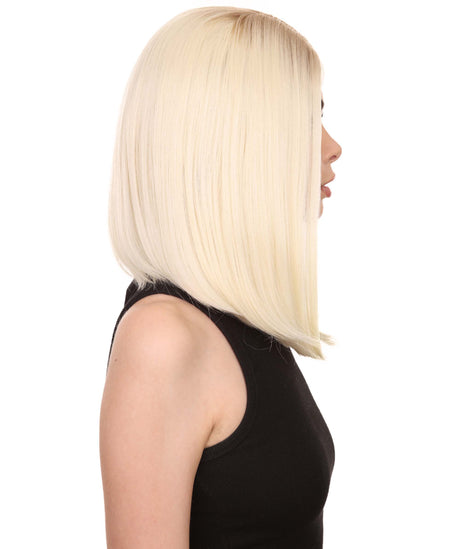 Cindy Women's Sholder Length Lace Front Bob With Dark Roots - Adults Fashion Wigs | Nunique
