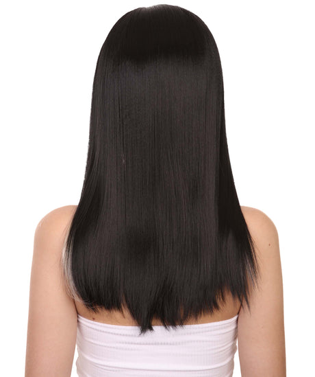 Adult Women's 18" Inch Long Length Straight 4x4 Lace Front Natural Black Blonde Highlight Icon Beauty Wig, 100% Heat Resistant Fibers, Perfect for your Everyday Wear and Styling to your Expectations -   Wig, Straight | NU