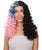 Double Rainbow - Women's Two Tone Lace front Curls with Heart Curled Bangs