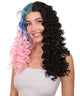 Double Rainbow - Women's Two Tone Lace front Curls with Heart Curled Bangs