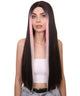 Adult Women's 26" Inch Long Length Straight 360 Lace Front Natural Black Pink Highlight Icon Beauty Wig, 100% Heat Resistant Fibers, Perfect for your Everyday Wear and Styling to your Expectations! -   ,  | NU