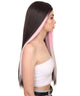 Adult Women's 26" Inch Long Length Straight 360 Lace Front Natural Black Pink Highlight Icon Beauty Wig, 100% Heat Resistant Fibers, Perfect for your Everyday Wear and Styling to your Expectations! -   ,  | NU