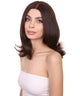 Peyton Adult Women's 12" Inch Medium Length Straight 4x4 Lace Front Natural Brown Hairline Icon Beauty Wig, 100% Heat Resistant Fibers, Perfect for your Everyday Wear and Styling to your Expectations! -   Wig,  | NU