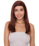 Aspen Adult Women's 18" Inch Long Length Straight 360 Lace Front Natural Brown Hairline Icon Beauty Wig, 100% Heat Resistant Fibers, Perfect for your Everyday Wear and Styling to your Expectations! -   Wig,  | NU