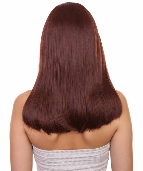 Aspen Adult Women's 18" Inch Long Length Straight 360 Lace Front Natural Brown Hairline Icon Beauty Wig, 100% Heat Resistant Fibers, Perfect for your Everyday Wear and Styling to your Expectations! -   Wig,  | NU