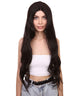 Evangeline Women's Long Length Lace Front Wavy With Bangs - Adults Fashion Wigs | Nunique