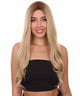Aurelia Women's Long Length Lace Front Wavy Hair With Dark Roots - Adult Fashion Wigs | Nunique