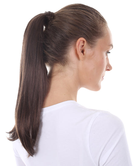 13 to 16 Inch Straight Synthetic Wrap Ponytail Extension by Styless