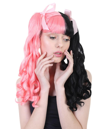 Women's Ponytail Wig with Two Tone Curls