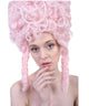 Women's Baroque Marie Antoinette Aristocrat Wig with Faux Pearl Strings - Adult Historical Wigs | HPO