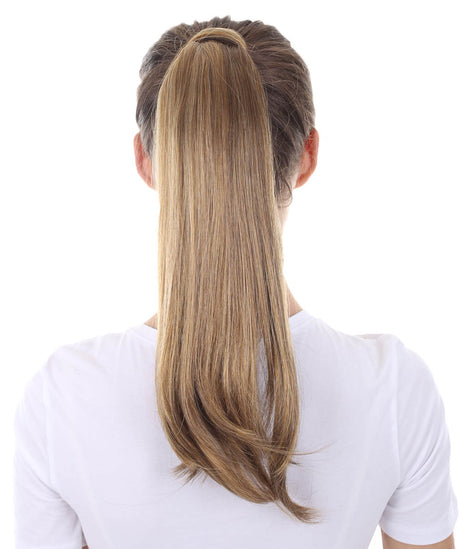 13 to 16 Inch Straight Synthetic Wrap Ponytail Extension by Styless