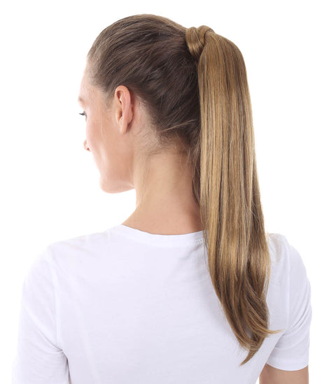 13 to 16 Inch Straight Synthetic Wrap Ponytail Extension by Styless