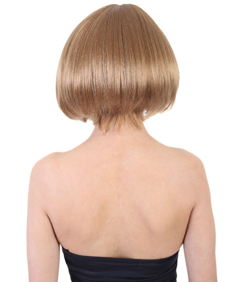 Anna Straight Brunette Bob with Bangs - Cosplay Halloween Wigs | HPO