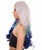 Adult Women's 27" Inch Long Length Wavy C-Part Lace Natural Blue White Ombre Hairline Icon Beauty Wig, 100% Heat Resistant Fibers, Perfect for your Everyday Wear and Styling to your Expectations! -   Wig,  | NU
