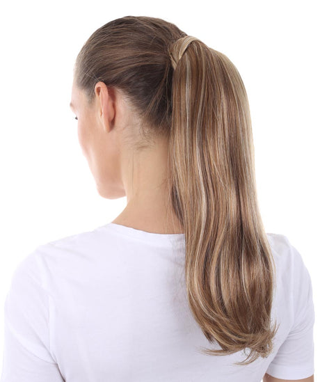 13 to 16 Inch Straight Synthetic Wrap Ponytail Extension by Styless