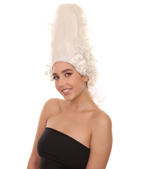 Colonial Beehive Wig | White Historical Wigs | HPO