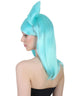 Straight Shoulder Length Wig with Bow Bun and Bangs - Halloween Wigs | HPO