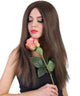 Women's Long Straight Brunette Center Part Wig