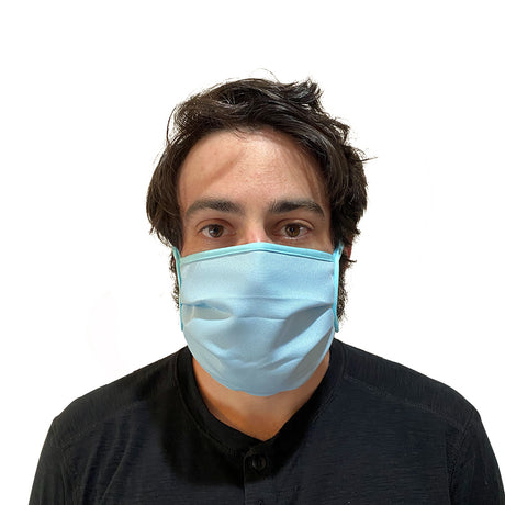 FREE 2-PACK WITH PURCHASE - Unisex Ultra Soft Interchangeable Filtered Breathable Washable Reusable Protective Masks | Color Aqua Blue - Bundled Pack Options