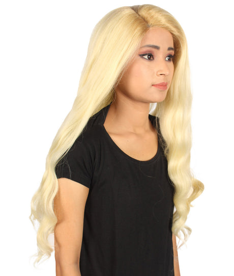 Blake Women's Long Length Lace Front Wavy With Bangs - Adults Fashion Wigs | Nunique