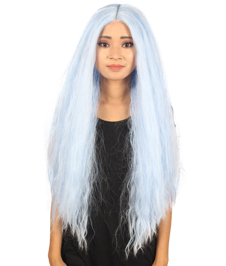 Naomi Women's Extra Long Length Lace Front Straight With Bangs - Adults Fashion Wigs | Nunique